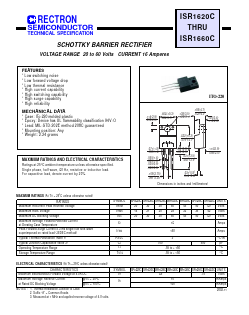 ISR1620C Datasheet PDF Rectron Semiconductor