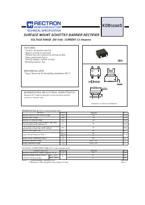 KDB3200S Datasheet PDF Rectron Semiconductor