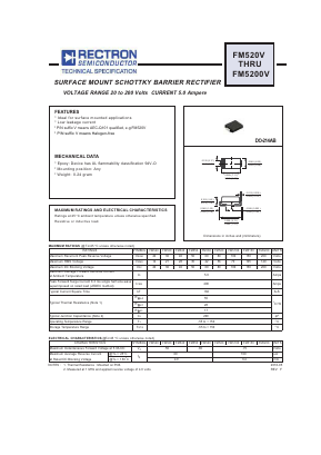 FM5150V Datasheet PDF Rectron Semiconductor