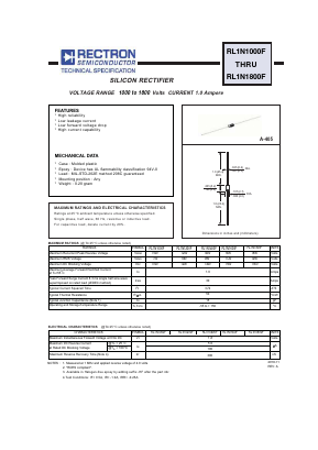 RL1N1600F-T Datasheet PDF Rectron Semiconductor