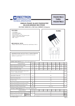 RS2505MLS Datasheet PDF Rectron Semiconductor