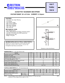 1N17 Datasheet PDF Rectron Semiconductor