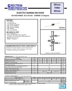 SR340 Datasheet PDF Rectron Semiconductor