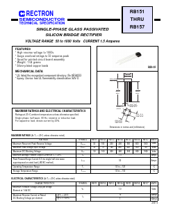 RB151 Datasheet PDF Rectron Semiconductor