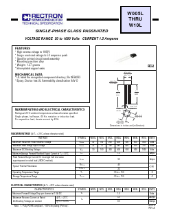 W04L Datasheet PDF Rectron Semiconductor
