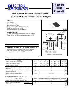 RS1504M Datasheet PDF Rectron Semiconductor