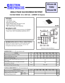 RS2003M Datasheet PDF Rectron Semiconductor