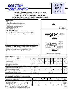HFM101 Datasheet PDF Rectron Semiconductor