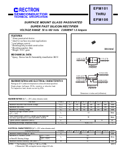 EFM106 Datasheet PDF Rectron Semiconductor