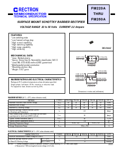 FM240A Datasheet PDF Rectron Semiconductor