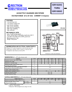 ISR1060C Datasheet PDF Rectron Semiconductor