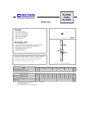 RL320A Datasheet PDF Rectron Semiconductor