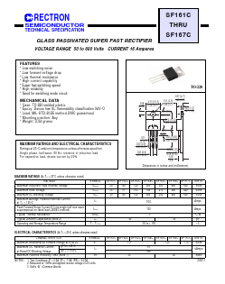 SF163C Datasheet PDF Rectron Semiconductor