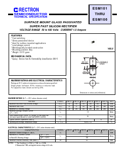 ESM101 Datasheet PDF Rectron Semiconductor