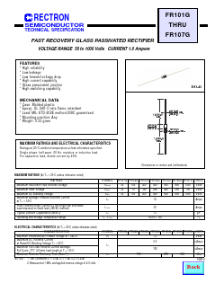 FR105G Datasheet PDF Rectron Semiconductor