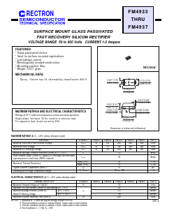 FM4933 Datasheet PDF Rectron Semiconductor