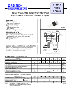 SF163A Datasheet PDF Rectron Semiconductor