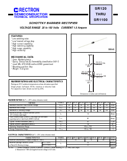 SR160 Datasheet PDF Rectron Semiconductor