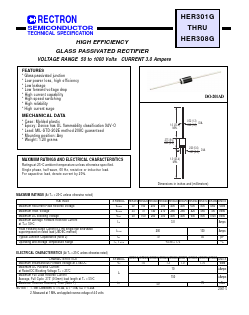 HER306G Datasheet PDF Rectron Semiconductor