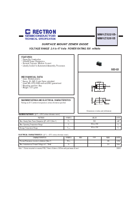 MM1Z5229B Datasheet PDF Rectron Semiconductor