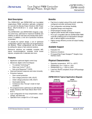 ZSPM1035C Datasheet PDF Renesas Electronics