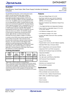 ISL6236AIRZ Datasheet PDF Renesas Electronics