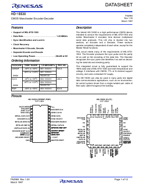 HD-15530 Datasheet PDF Renesas Electronics