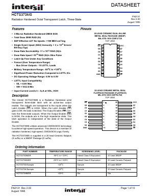 HCTS373HMSR Datasheet PDF Renesas Electronics