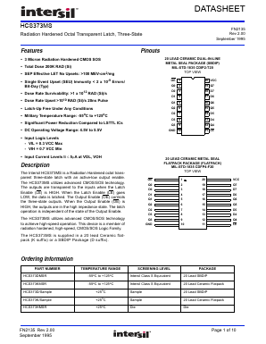 HCS373HMSR Datasheet PDF Renesas Electronics