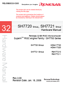 HD6417720BL133CV Datasheet PDF Renesas Electronics