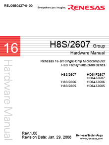 H8S/2607 Datasheet PDF Renesas Electronics