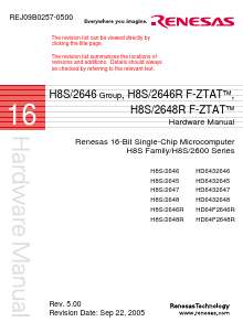 HD6432646 Datasheet PDF Renesas Electronics
