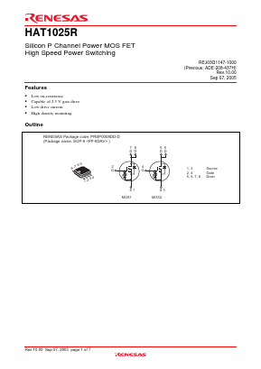 HAT1025R Datasheet PDF Renesas Electronics