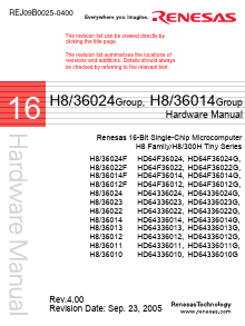 HD64336024G Datasheet PDF Renesas Electronics