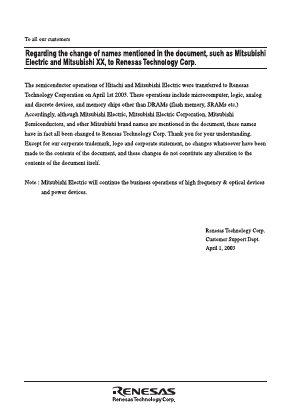 M62551L Datasheet PDF Renesas Electronics