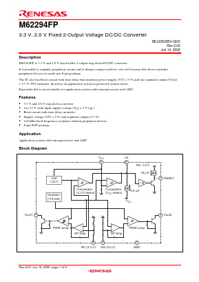 M62294FP Datasheet PDF Renesas Electronics