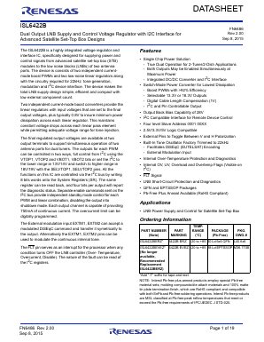 ISL6422B Datasheet PDF Renesas Electronics