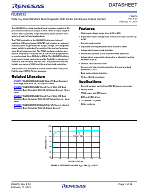 ISL85033 Datasheet PDF Renesas Electronics