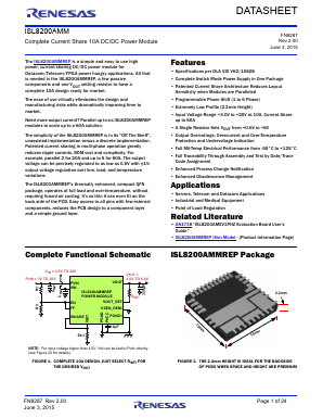 ISL8200AMMREP Datasheet PDF Renesas Electronics