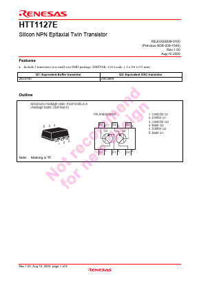 HTT1127E Datasheet PDF Renesas Electronics