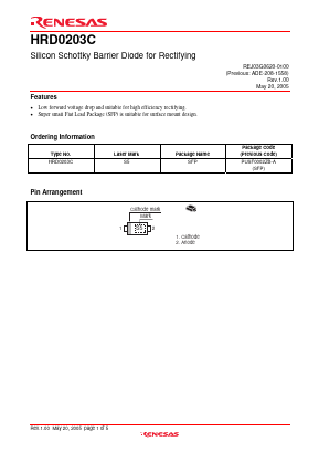HRD0203C Datasheet PDF Renesas Electronics