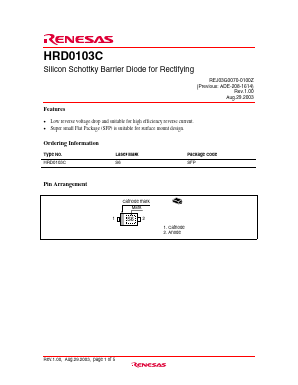 HRD0103C Datasheet PDF Renesas Electronics