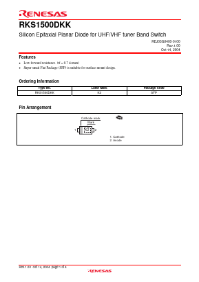 RKS1500DKK Datasheet PDF Renesas Electronics