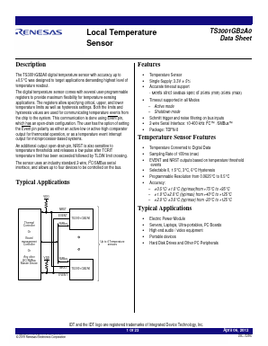 TS3001GB2A0 Datasheet PDF Renesas Electronics