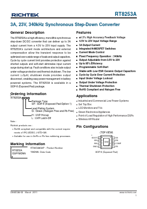 RT8253A Datasheet PDF Richtek Technology