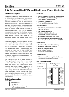 RT9230CS Datasheet PDF Richtek Technology