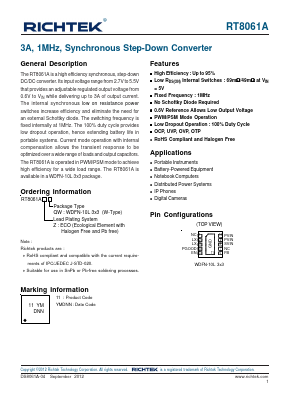 RT8061A Datasheet PDF Richtek Technology