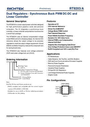 RT9203 Datasheet PDF Richtek Technology