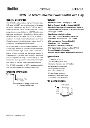 RT9703CS Datasheet PDF Richtek Technology