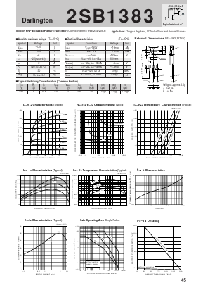 2SB1383 Datasheet PDF Sanken Electric co.,ltd.